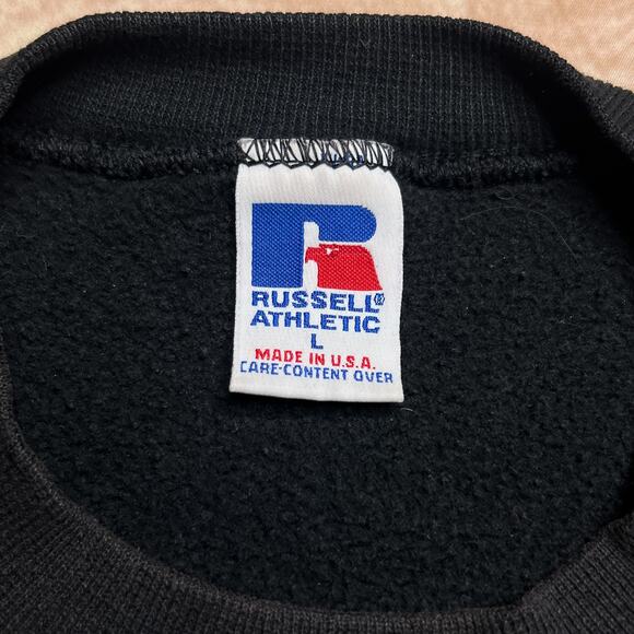 Vintage 90s Storm Defense Football Crewneck Sweatshirt Russell Athletic Sporty - Picture 3 of 7